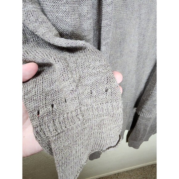 ​Michael Stars Size S Taupe Cotton Linen Lightweight Duster Open Front Cardigan - Picture 3 of 9